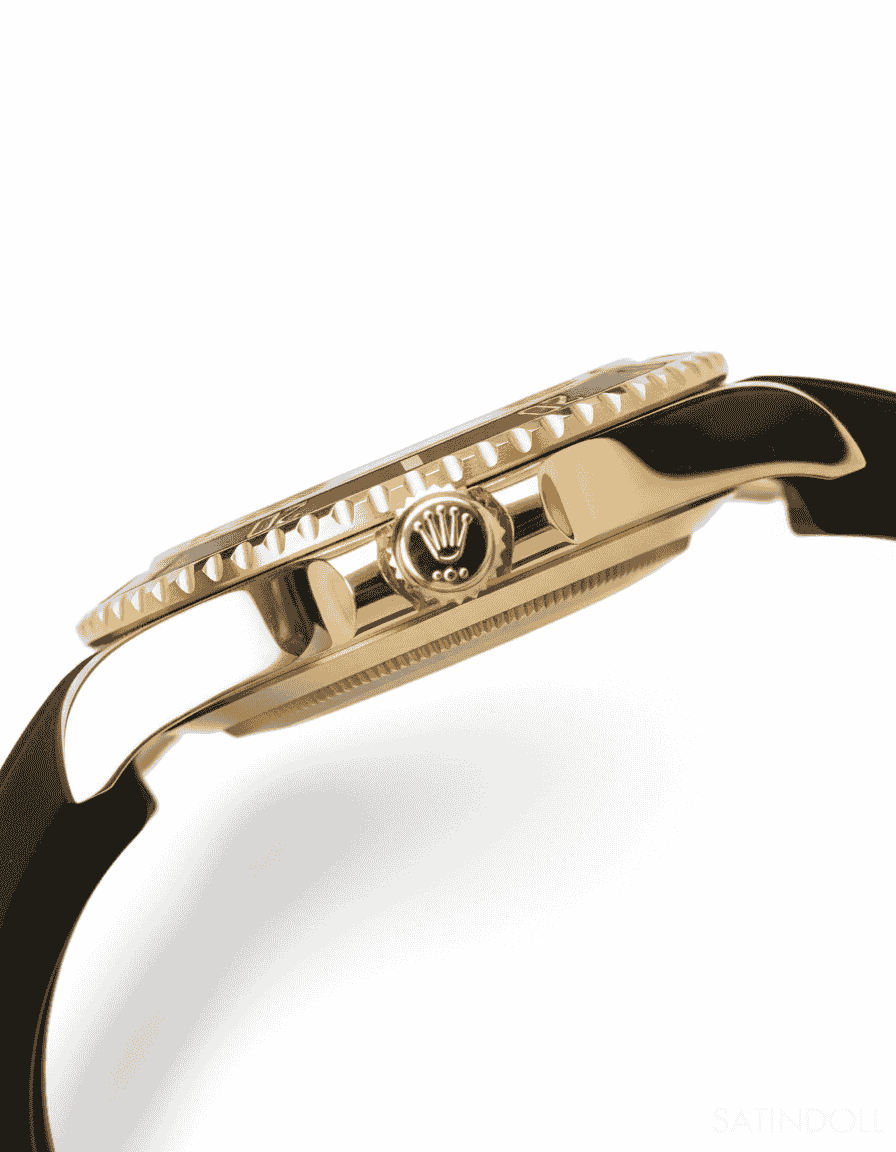 Luxury Yacht-Master 40 Style High-Quality Copy | Rose Gold & Black Rubber Strap - Image 6