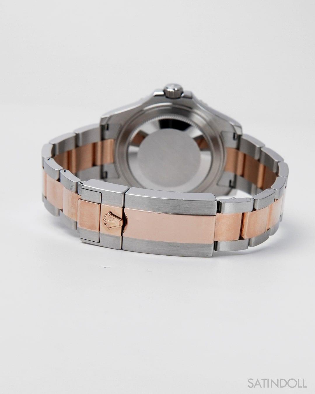 Elegant Two-Tone Yacht-Master 37/40 Style Copy | Chocolate Dial & Rose Gold Tone Bezel - Image 2