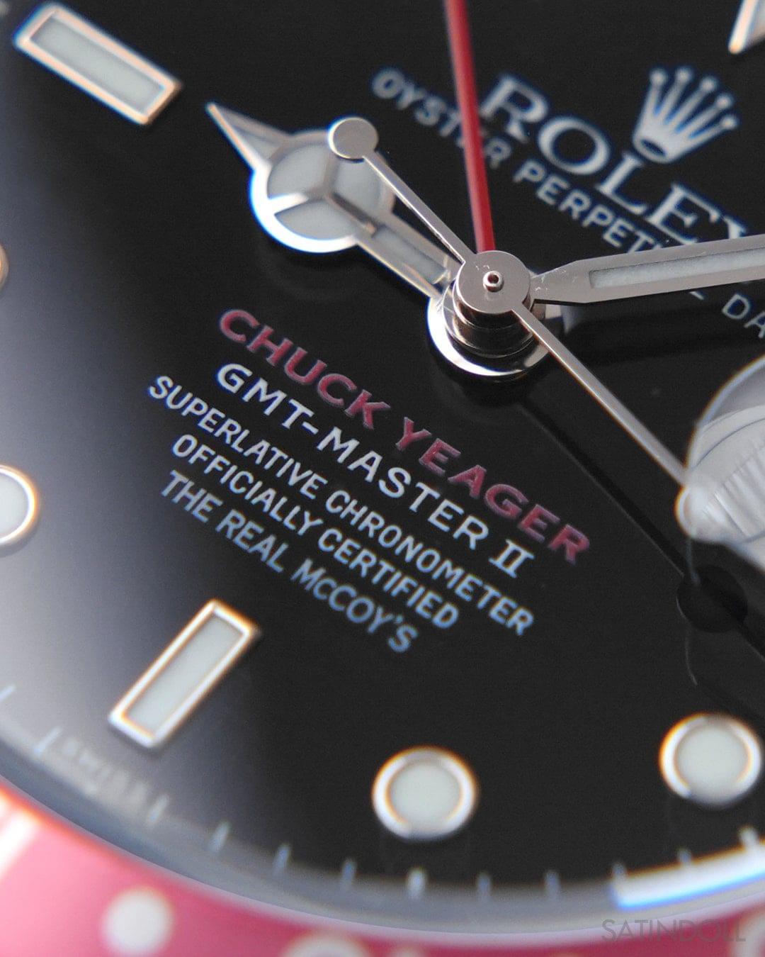 Iconic GMT-Master II "Coke" Style Replica | Black & Red Bezel | Stainless Steel Bracelet - Image 3
